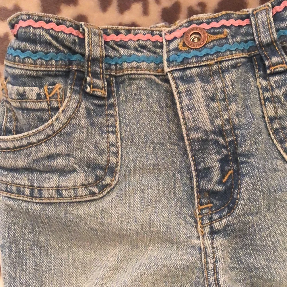 Levi’s Blue Denim Jeans Rose Patch 24 Months